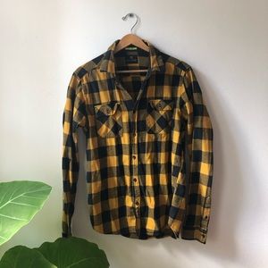 Scotch & Soda Yellow Plaid Shirt